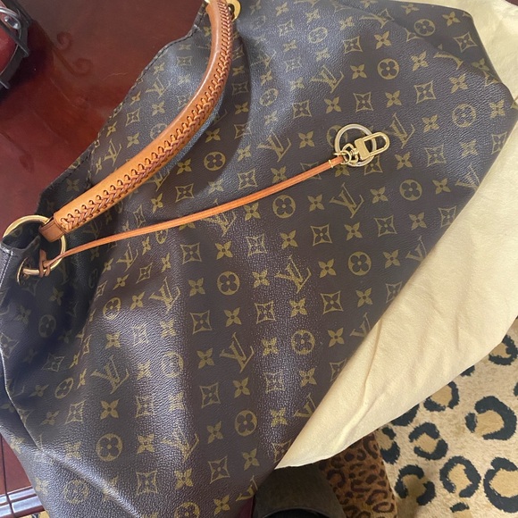Louis Vuitton Handbags - Louis Vuitton Monogram Shoulder Bag with Tan Strap